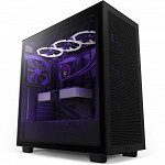 Gabinete NZXT H7 Flow, Mid Tower, ATX, Lateral em Vidro Temperado, 2x Fans, Preto - CM-H71FB-01