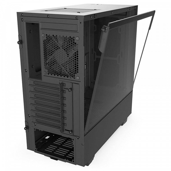 Gabinete Gamer NZXT H510, Mid Tower, com FAN, Lateral em Vidro - CA-H510B-B1