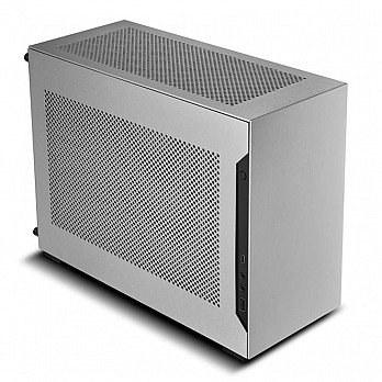 Gabinete Lian Li A4-H20 A4, Mini Tower, Vidro Temperado, ITX, Prata, Sem Fonte, Sem Fans