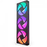 Kit Fan 360mm NZXT F360 RGB Core, 3 Ventoinhas De 120mm, Single-Frame, Preto, RF-U36HF-B1