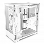 Gabinete NZXT H5 Elite Edition, Mid Tower, RGB, ATX, Lateral e Frontal em Vidro Temperado, 3x Cooler Fan, Branco - CC-H51EW-01