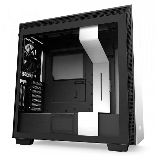 Gabinete Gamer NZXT H710i, Mid Tower, Com 4 Fans, Vidro Temperado, White, S-Fonte, CA-H710I-W1