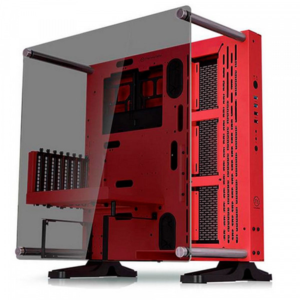 Gabinete Thermaltake Core P3 TG Red Wall Mount SGCC - CA-1G4-00M3WN-03