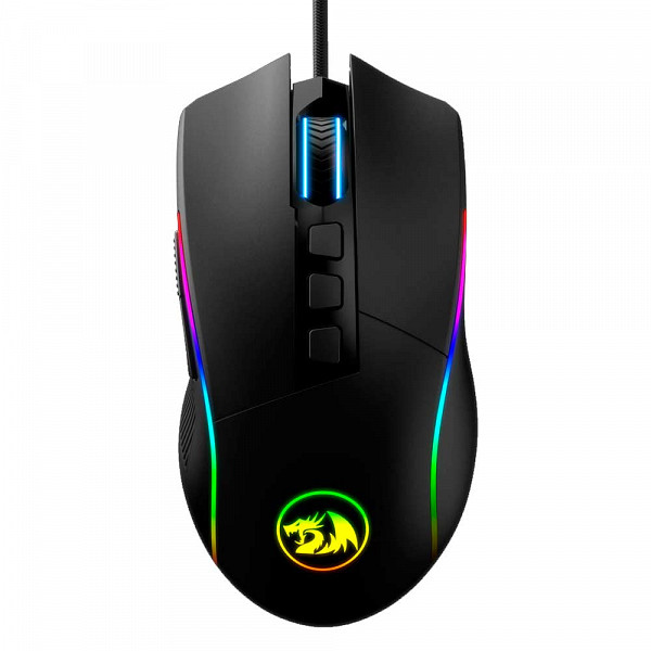 Mouse Gamer Redragon Lonewolf 2 Pro M721 RGB, 32000 DPI, 10 Botões Programáveis, Black