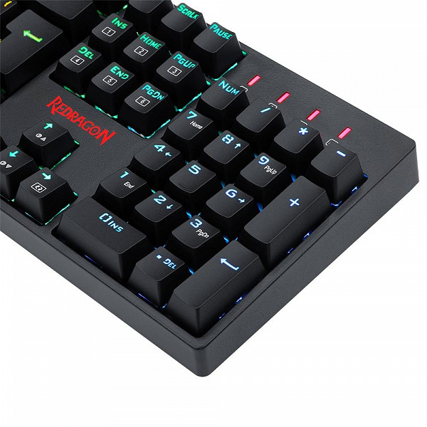 Teclado Óptico-Mecânico Gamer Surara Pro, RGB, Switch Redragon Optical Red, ABNT2 - K582RGB-PRO PT-RED