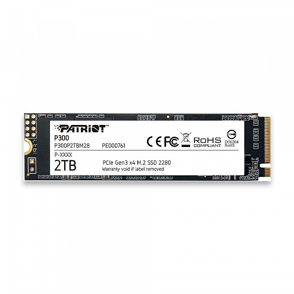 SSD Patriot 2TB P300, M.2 2280, Pcie Gen3x4 NVMe 1.3 - P300p2tbm28