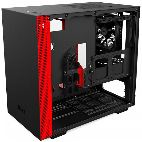 Gabinete NZXT H200, ITX, Vermelho - CA-H200B-BR