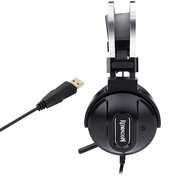 Headset Gamer Redragon Ladon 7.1, USB, Preto - H990