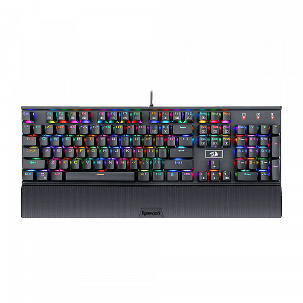 Teclado Mecânico Gamer Redragon Rahu K567 Rgb, Switch Outemu Blue, Black
