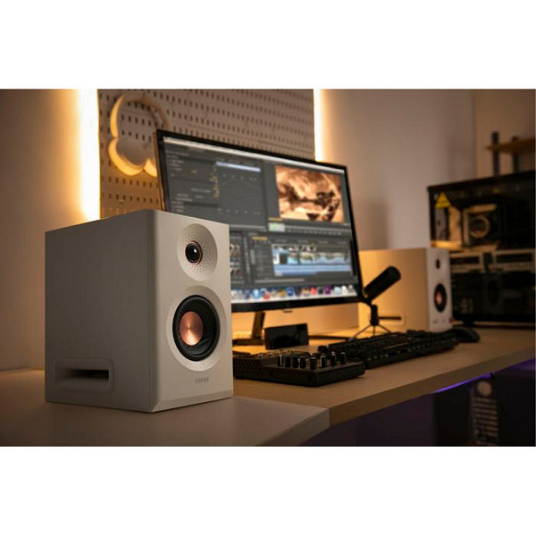 Monitor de Áudio Profissional MR5 EDIFIER, 110W RMS, XLR/TRS, Hi-Res, Bivolt - Preto