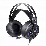 Headset Gamer Motospeed H60, LED Azul, Drivers 50mm - FMSHS0003PTO