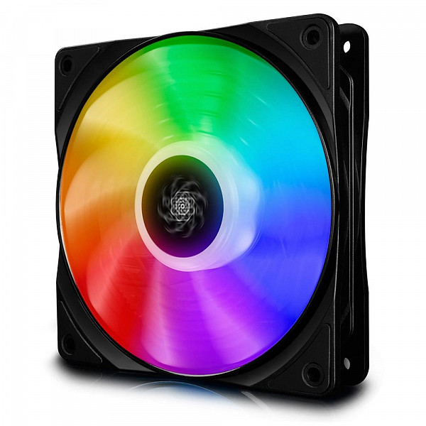 Kit Cooler DeepCool CF 120 com 3 Unidades, RGB, 12cm - DP-FA-RGB-CF120-3