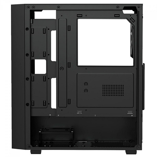 Gabinete Gamer Gamdias Aura GC2 Elite ARGB, Vidro Temperado, ATX, Mid Tower, Com 4 Fans, Sem Fonte, Black