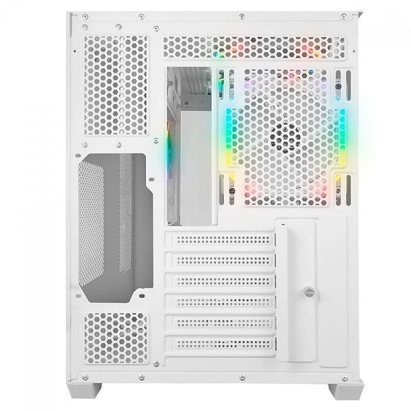Gabinete Gamer Redragon Wideload Pro, Mid Tower, ATX, Lateral em Vidro Temperado, Branco - CA-604W-PRO